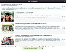 Tablet Screenshot of gradmoneymatters.com